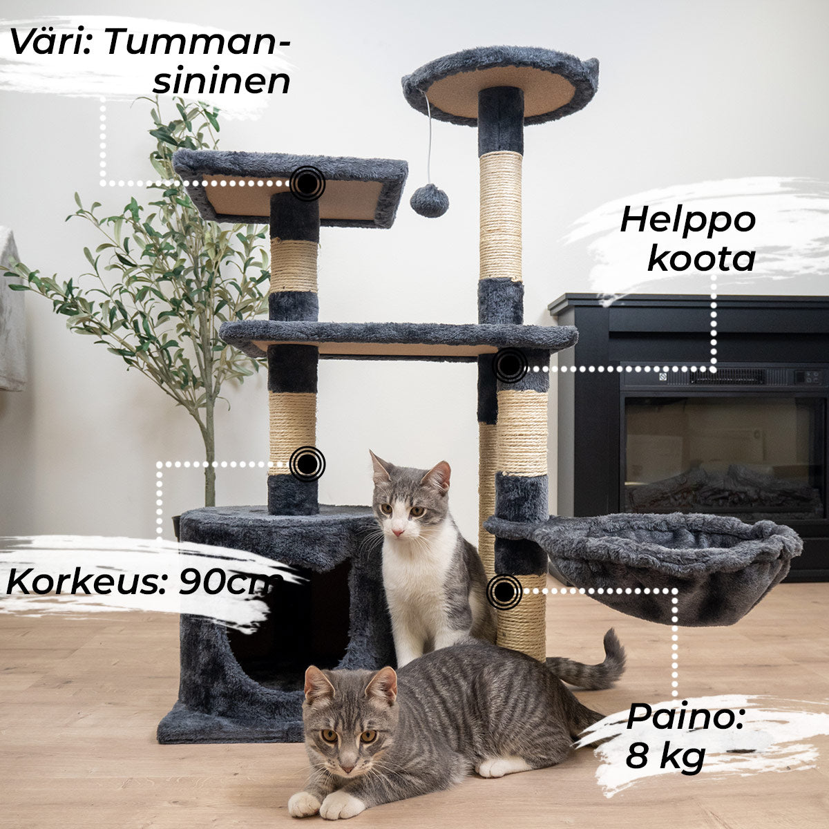 TR KISSAN KIIPEILYPUU COMFY, 103CM