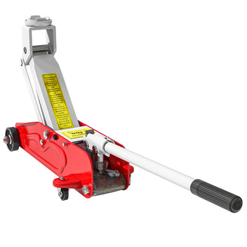 Hydraulinen kompakti tunkki 2 t, nostokorkeus 12–30 cm, ylikuormitussuoja, punainen