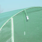 Tunnelikasvihuone kahdeksalla verkkoikkunalla, 5 x 2 x 2,05 m, vihreä