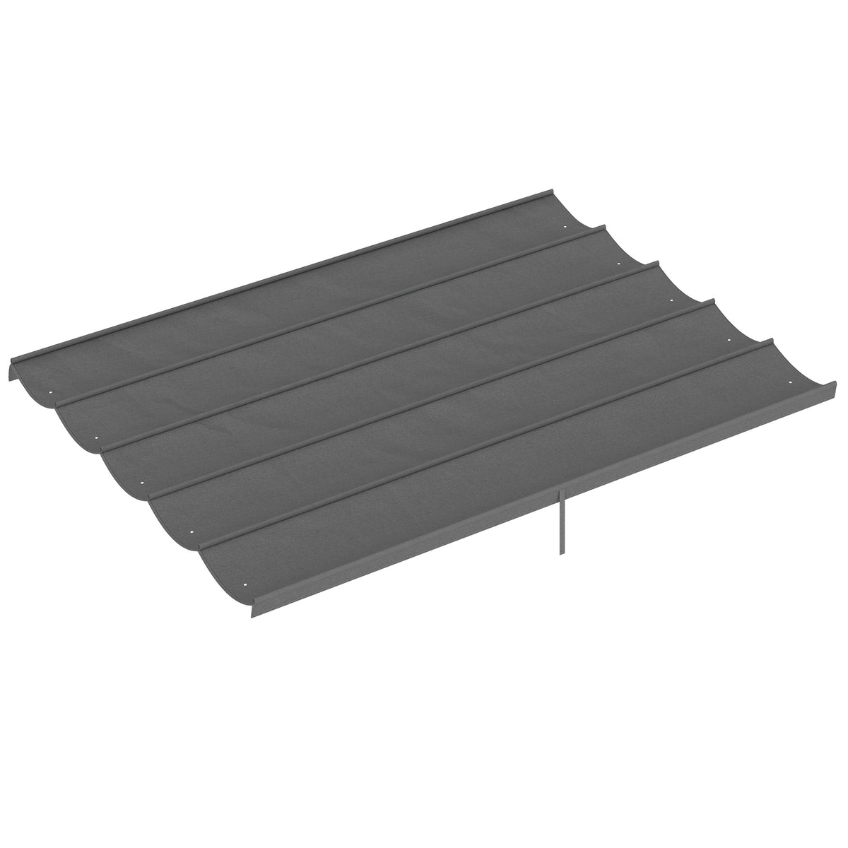 Varakangas 4 x 3 m pergolaan liukukatolla, 350 x 260 cm, vaaleanharmaa