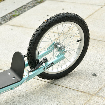 Potkulauta isoilla ilmarenkailla, käsijarru ja takajarru, säädettävä 90–96 cm, 5 v+, vaaleansininen