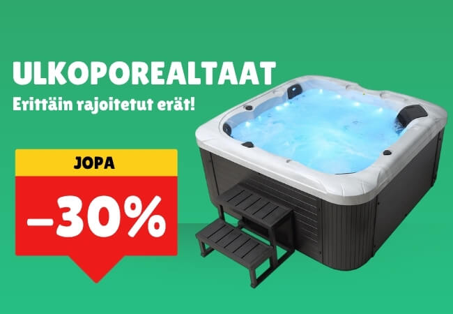 Ulkoporealtaat ALE hinnoin