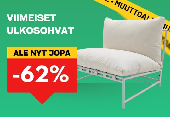 Ulkosohvien HINTAHELLE ALE