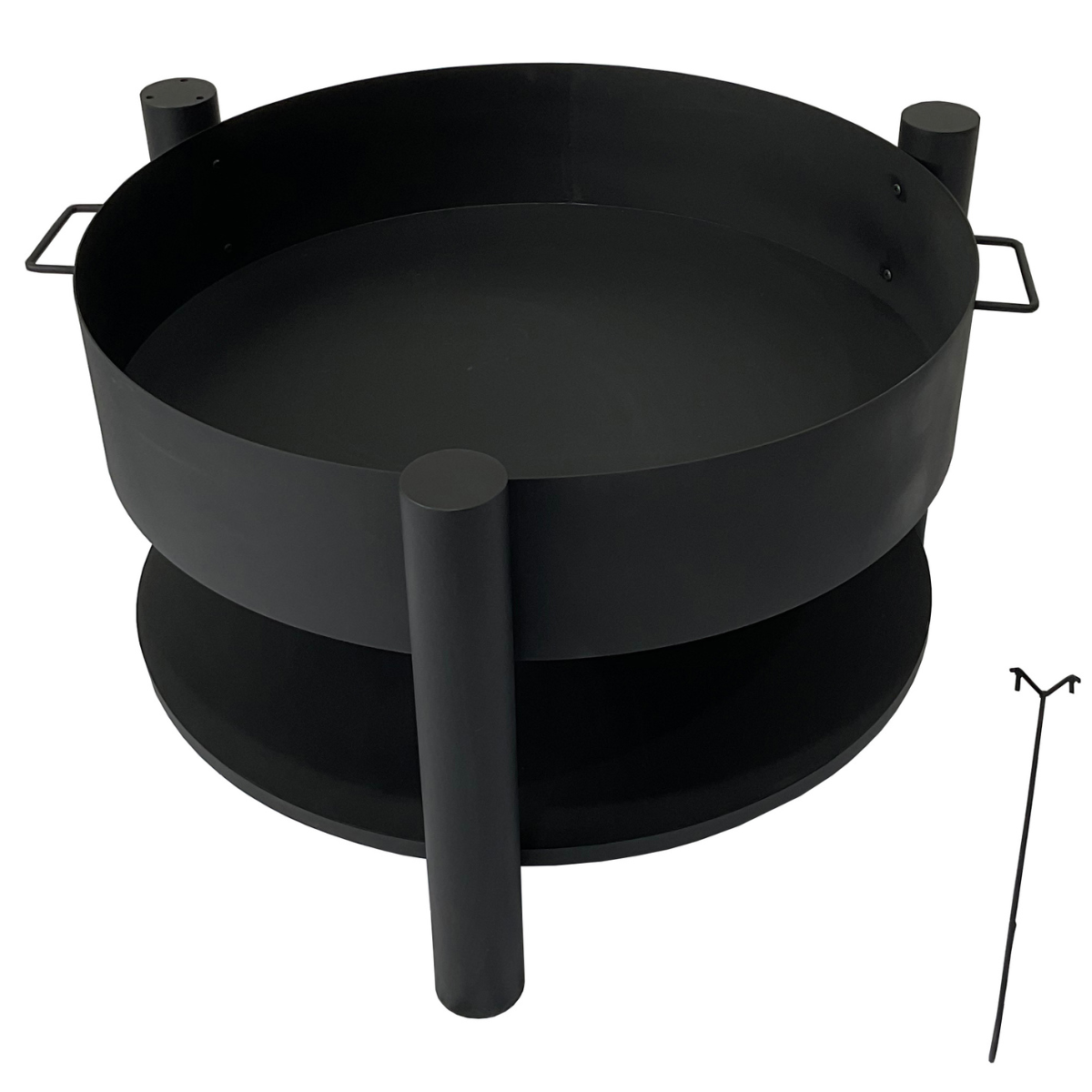 Lund & Leaf utomhuseldstad 80 x 80 x 110 cm, svart