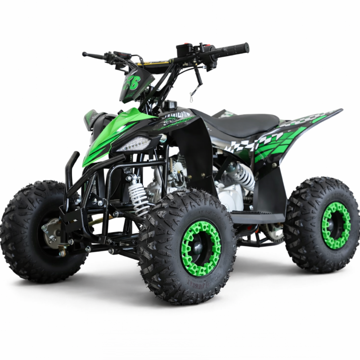 Pohjola Motors Minimönkijä 110CC Automaatti, musta-vihreä