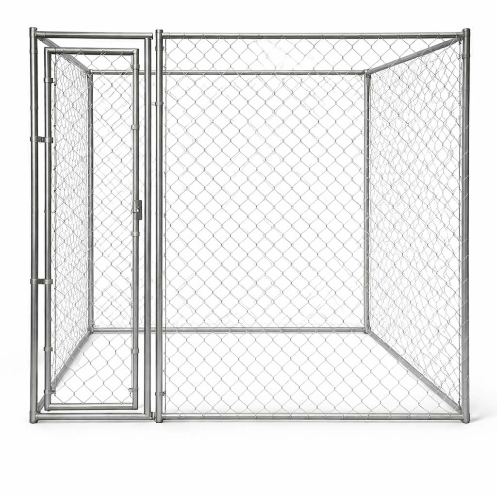 Pohjolan Lemmikkitarvike Koira-aitaus / Koiratarha 1,52 x 3,05 x 1,82m, Kestävää Galvanoitua Terästä