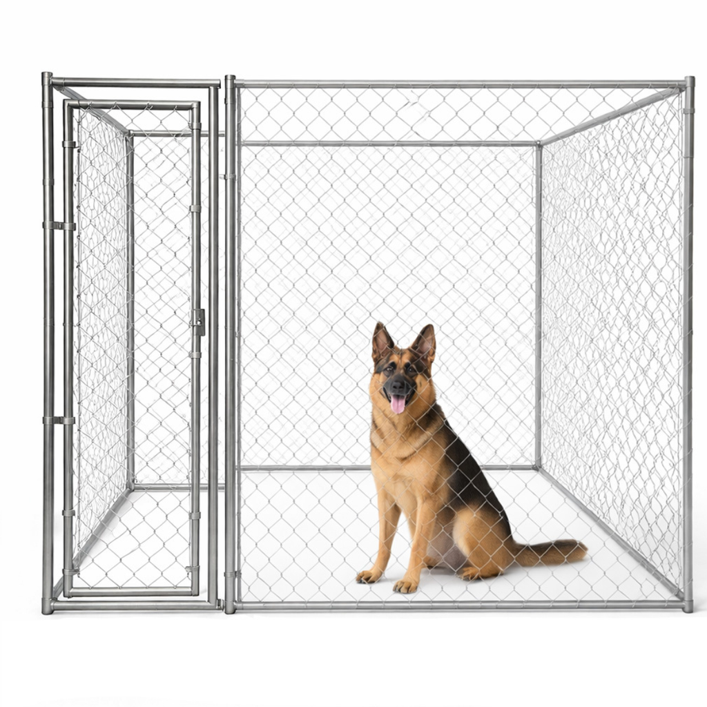 Pohjolan Lemmikkitarvike Koira-aitaus / Koiratarha 1,52 x 3,05 x 1,82m, Kestävää Galvanoitua Terästä