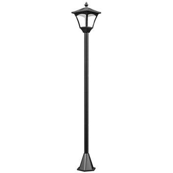 Aurinkokennolla toimiva puutarhalyhty maapiikillä, 120 cm, musta