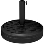 Betonitäytteinen aurinkovarjon jalka, 18 kg, Ø45 cm, musta
