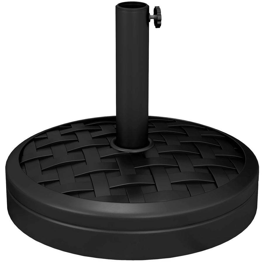 Betonitäytteinen aurinkovarjon jalka, 18 kg, Ø45 cm, musta