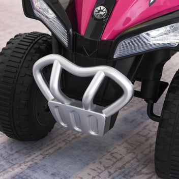 Lasten potkuauto LED-ajovaloilla ja musiikilla, 18–36 kk, pinkki