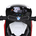 Lasten sähkömoottoripyörä BMW S1000RR 6V, musiikki ja ajovalo, 18–36 kk, punainen