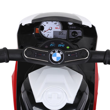 Lasten sähkömoottoripyörä BMW S1000RR 6V, musiikki ja ajovalo, 18–36 kk, punainen