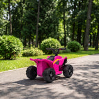 Lasten sähkömönkijä litiumakulla, ohjaustangon nappi, 2 km/h, 18–48 kk, fuksia