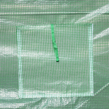 Tunnelikasvihuone kahdeksalla verkkoikkunalla, 5 x 2 x 2,05 m, vihreä