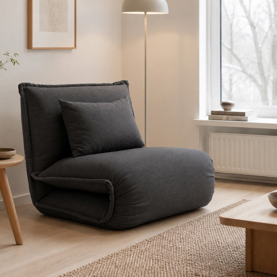 Bäddsoffa Vinda grå – sängstorlek 93 × 217 cm