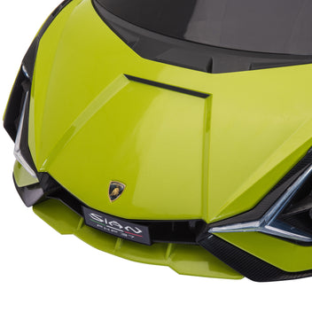 Lasten sähköauto Lamborghini Sián SUV 12V, kaukosäädin ja musiikki, 3–5 v, vihreä