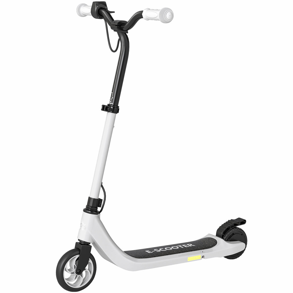 Lasten sähköpotkulauta 120 W, 8 km/h, kantama 6 km, säädettävä, 6 v+, musta/valkoinen