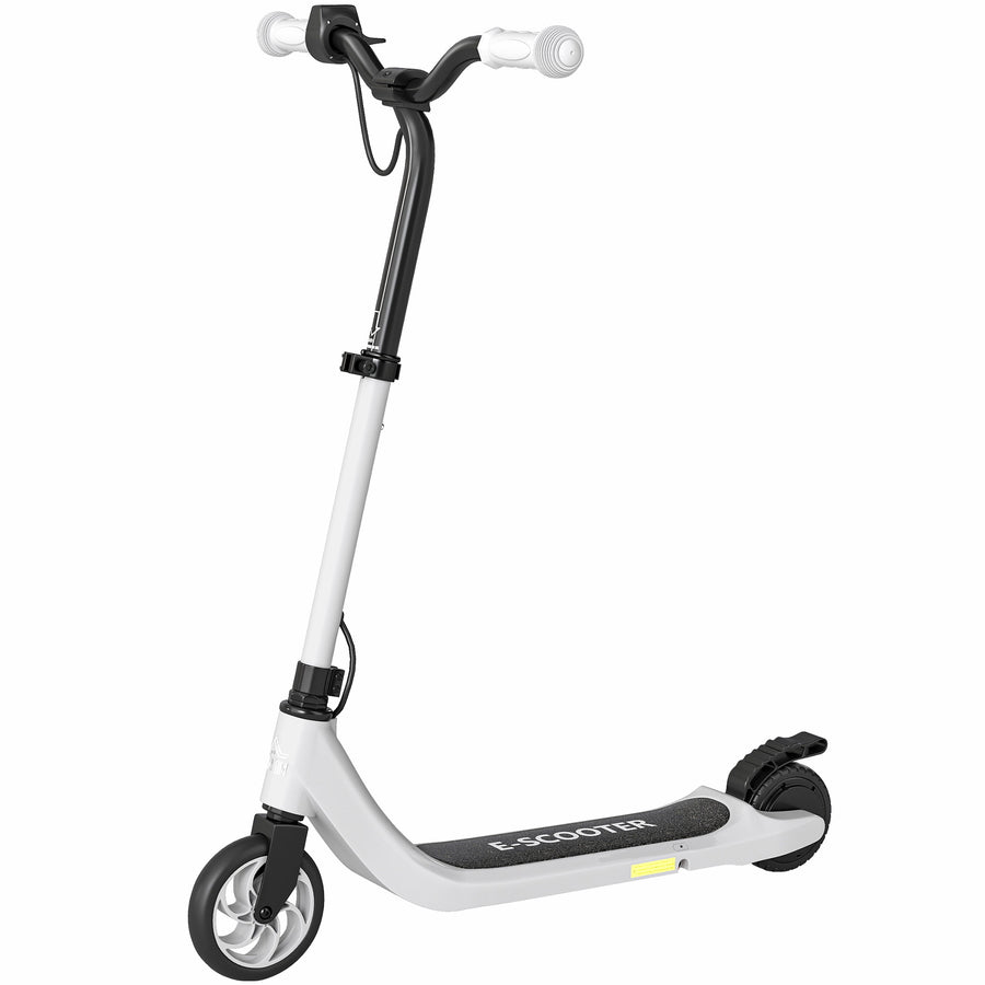 Lasten sähköpotkulauta 120 W, 8 km/h, kantama 6 km, säädettävä, 6 v+, musta/valkoinen