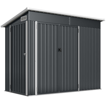 Peltivaja kolmella ovella, 2,68 m², tummanharmaa