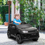 Land Rover Discovery Sport lasten sähköauto 12V – musta, kauko-ohjattava, valot ja musiikki
