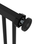 Koiraportti ilman porausta, automaattisesti sulkeutuva, leveys 74–87 cm, metalli, musta