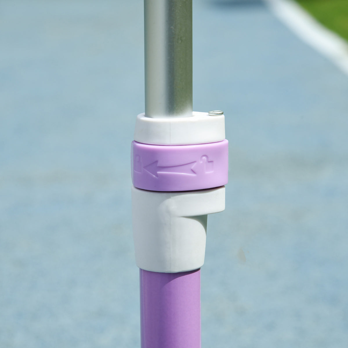 Lasten potkulauta LED-pyörillä, pikakiinnitys, säädettävä, 2–6 v, violetti