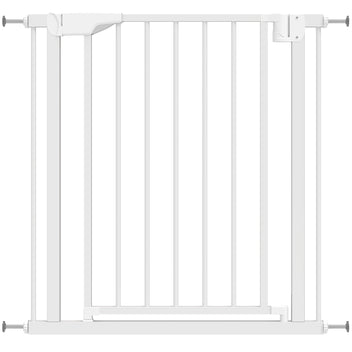 Turvaportti lapsille ja koirille, automaattisesti sulkeutuva, ilman porausta, 76–81 x 76 cm, valkoinen