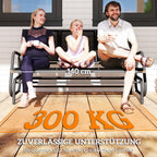 Keinuva puutarhapenkki kolmelle, verkkokangas, 147 cm, tummanharmaa