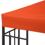 Varakatto 3 x 3 m metallipaviljonkiin, ruosteenpunainen
