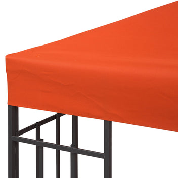 Varakatto 3 x 3 m metallipaviljonkiin, ruosteenpunainen