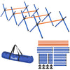 Koiran agility-esteet 4 kpl pienille koirille, 3 korkeutta 13–28 cm, kantolaukku, oranssi