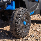 Lasten sähkömaastoauto UTV kahdelle 24V litiumakulla, kaukosäädin, 2 x 120 W, sininen