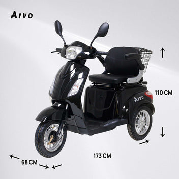 Arvo Senioriskootteri P300 Musta