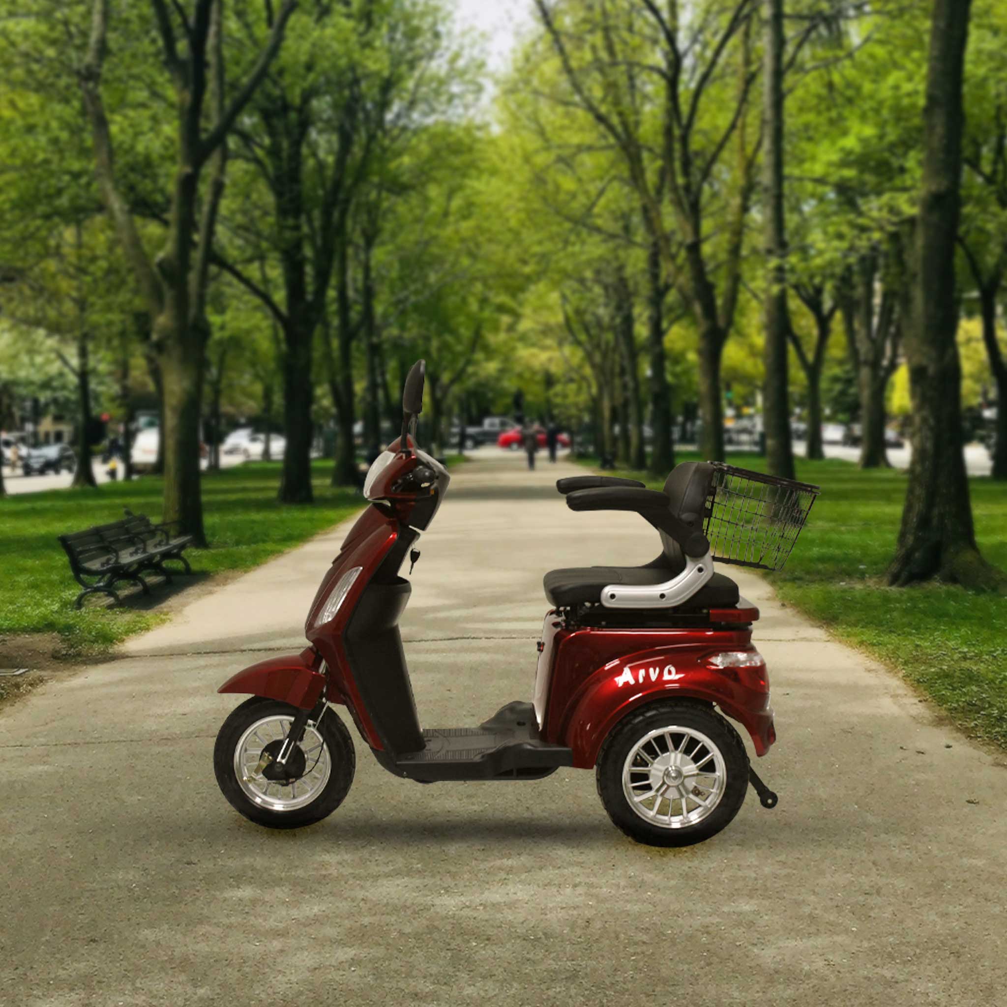 Arvo Senioriskootteri P300 Punainen