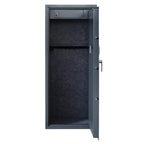 Asekaappi 20 aseelle 1450 × 600 × 500 mm – EN 14450 S1, digilukko, harmaa
