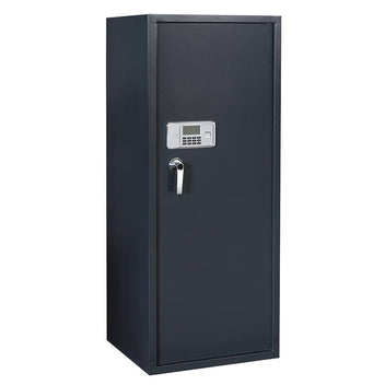 Asekaappi 20 aseelle 1450 × 600 × 500 mm – EN 14450 S1, digilukko, harmaa
