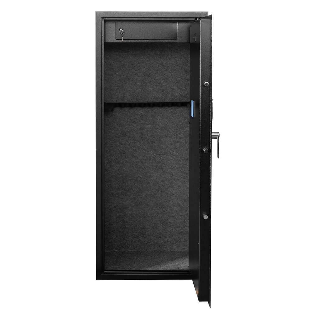 Asekaappi 20 aseelle 1450 × 600 × 500 mm – EN 14450 S1, digilukko, musta