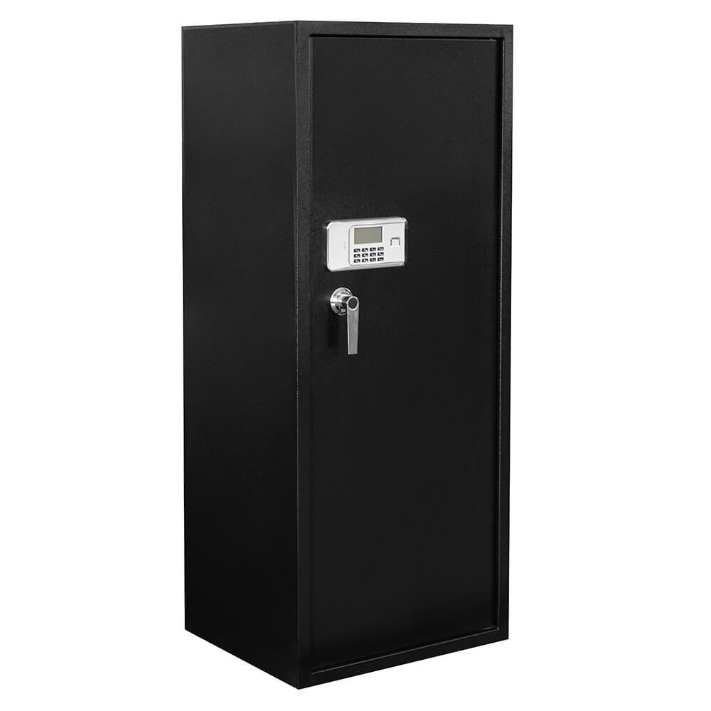 Asekaappi 20 aseelle 1450 × 600 × 500 mm – EN 14450 S1, digilukko, musta