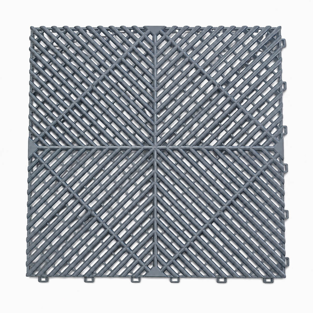 Autotallin lattialaatta 2 m², 12 kpl, 410 × 410 × 18 mm, harmaa