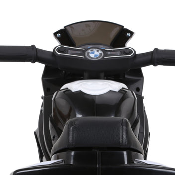 Lasten sähkömoottoripyörä BMW S1000RR 6V, musiikki ja ajovalo, 18–36 kk, musta
