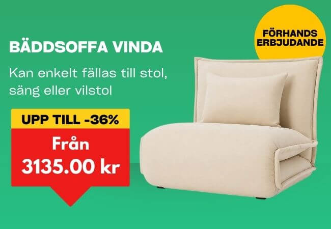Bäddsoffa vinda