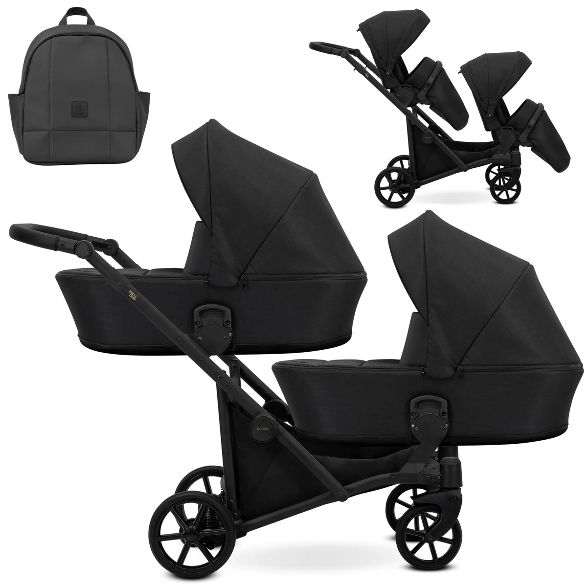Kunert Brav Duo 2-in-1 sisarusvaunut, useita värejä