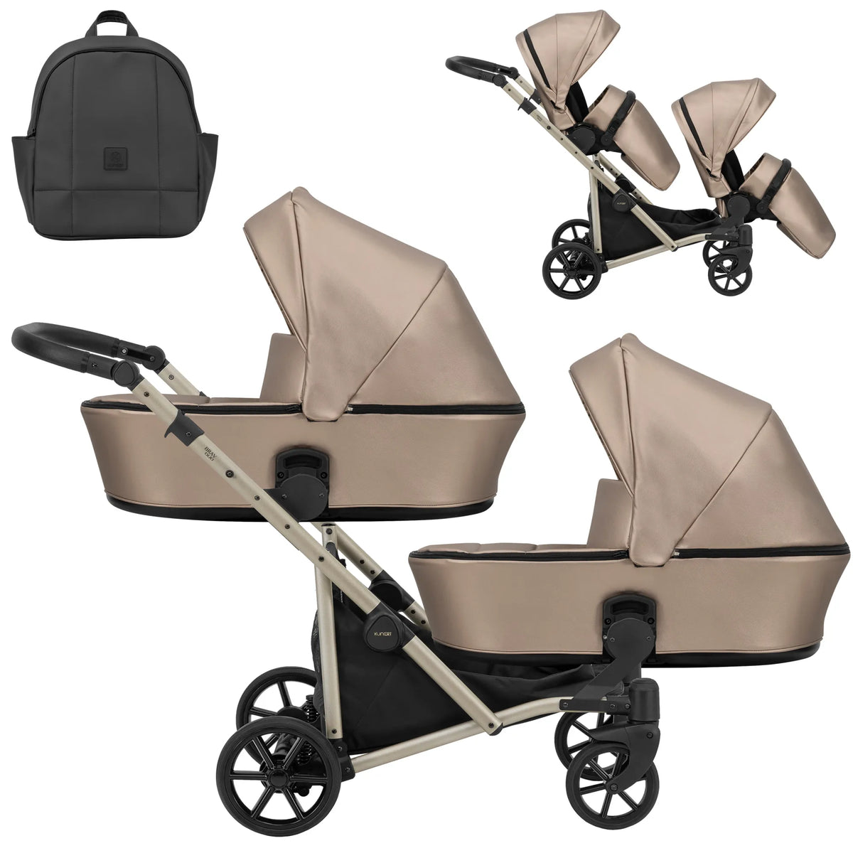 Kunert Brav Duo 2-in-1 sisarusvaunut, useita värejä