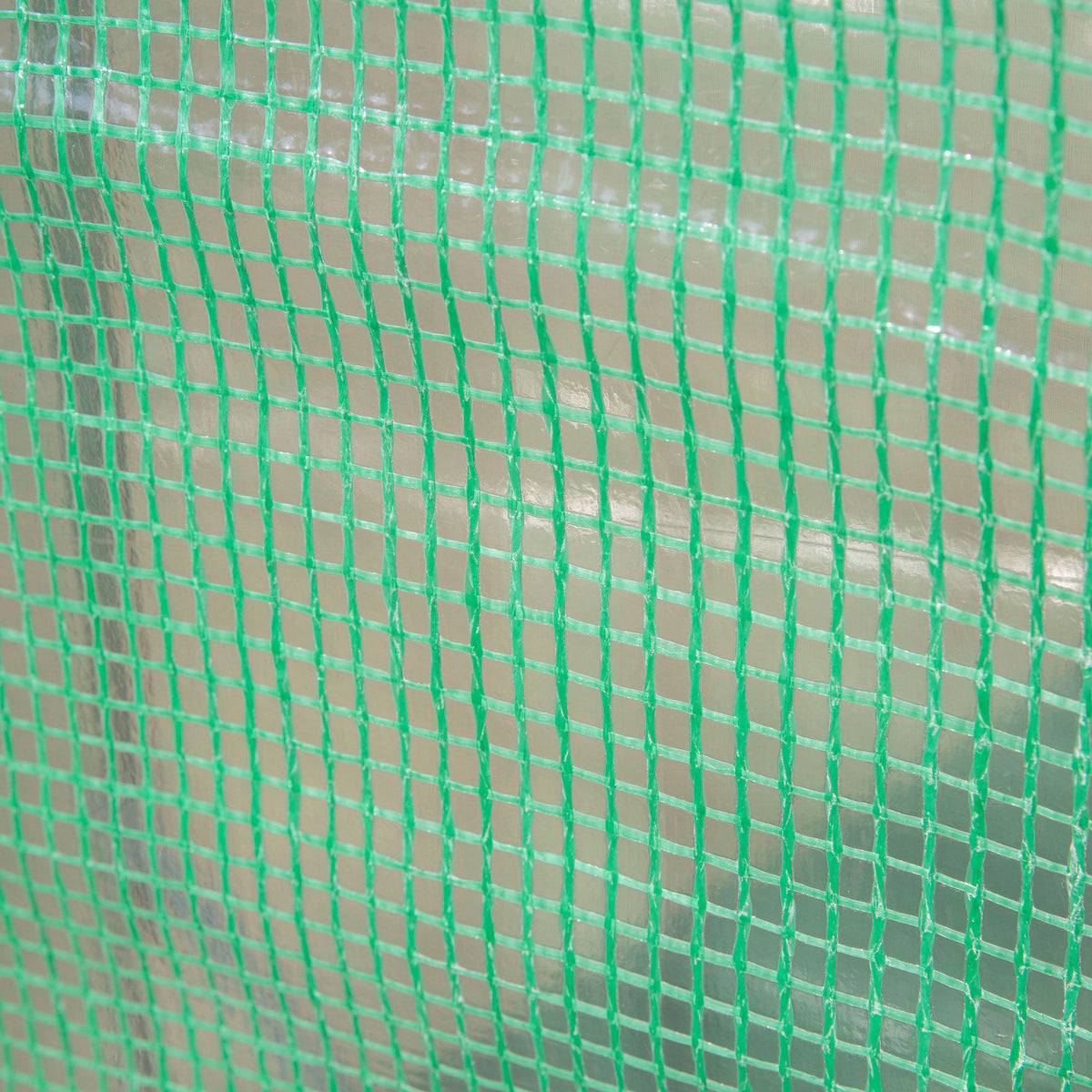 Kasvihuone kahdella rullaovella ja neljällä ikkunalla, 300 x 100 x 200 cm, vihreä