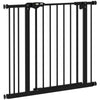 Koiraportti ilman porausta, automaattisesti sulkeutuva, leveys 74–87 cm, metalli, musta