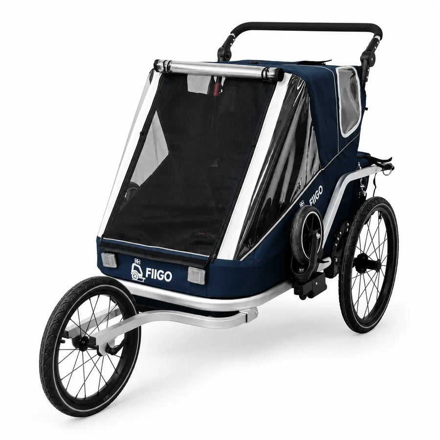 Fiigo Cykelkärra för 1–2 barn, blå