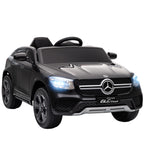Lasten sähköauto Mercedes-Benz GLC Coupé 12V, kaukosäädin, LED ja musiikki, 3–6 v, musta