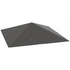 Paksu varakatto 3 x 3 m paviljonkiin, Oxford 370 g/m², UPF30+, harmaa