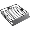 Kattoteline-kori autoon tuulenohjaimella 110,5 x 99,5 cm, teräs, kantavuus 90,7 kg, musta